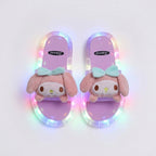 Cute Bunny LED Slippers | Pink Cartoon Light Up Chappal For Kids & Girls