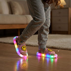 Kids LED Light-Up Smiley Slippers – Soft & Comfortable Glow Slides