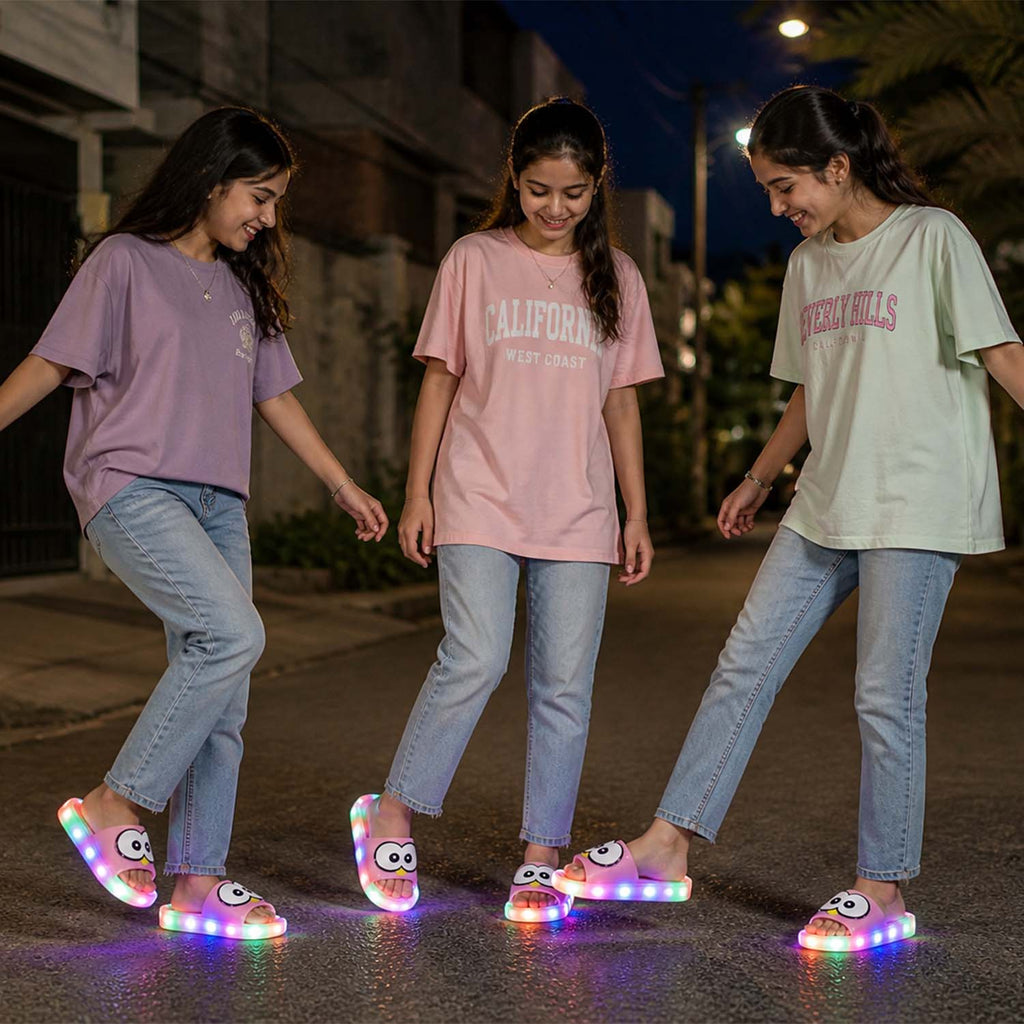 Cute Eyes LED Slippers for Womens and Girls